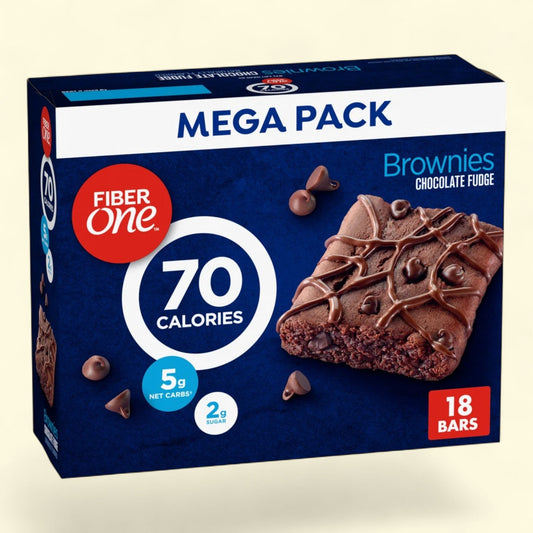 Fiber One Brownies, Chocolate Fudge Snack Bars, 18 Ct, 16 oz
