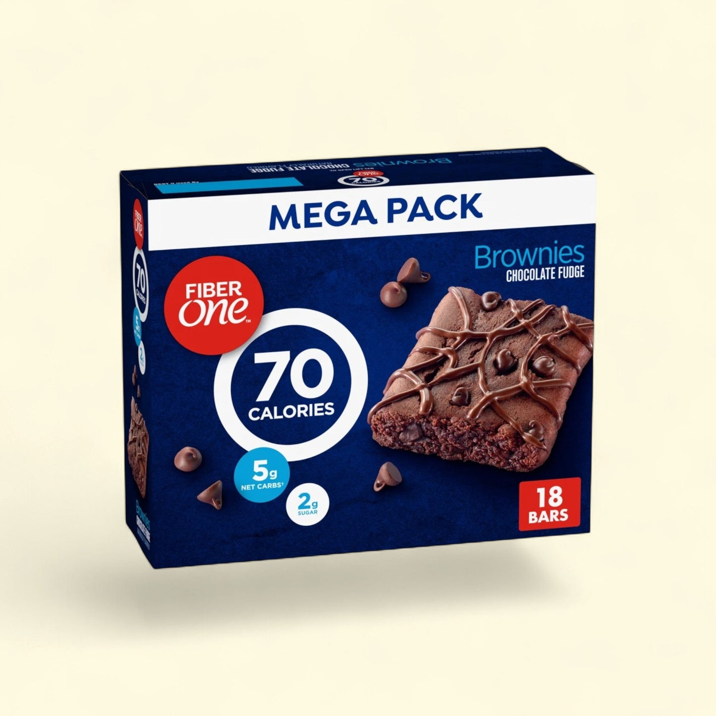 Fiber One Brownies, Chocolate Fudge Snack Bars, 18 Ct, 16 oz — authentic US product shipped worldwide by Treatspree