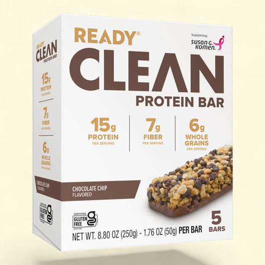Ready Clean Protein Bar, Chocolate Chip, 5 Count Bars