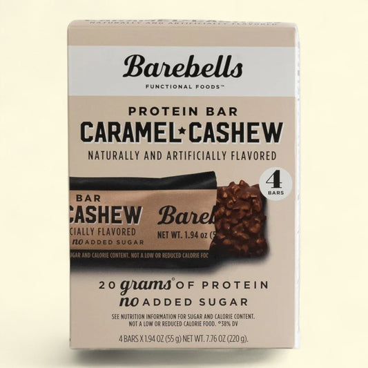 Barebells Protein Bars, Caramel Cashew - 4 Count, 1.9oz Bars