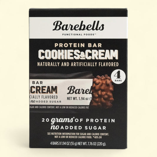Barebells Protein Bars, Cookies & Cream, 1.9oz - 4 Count