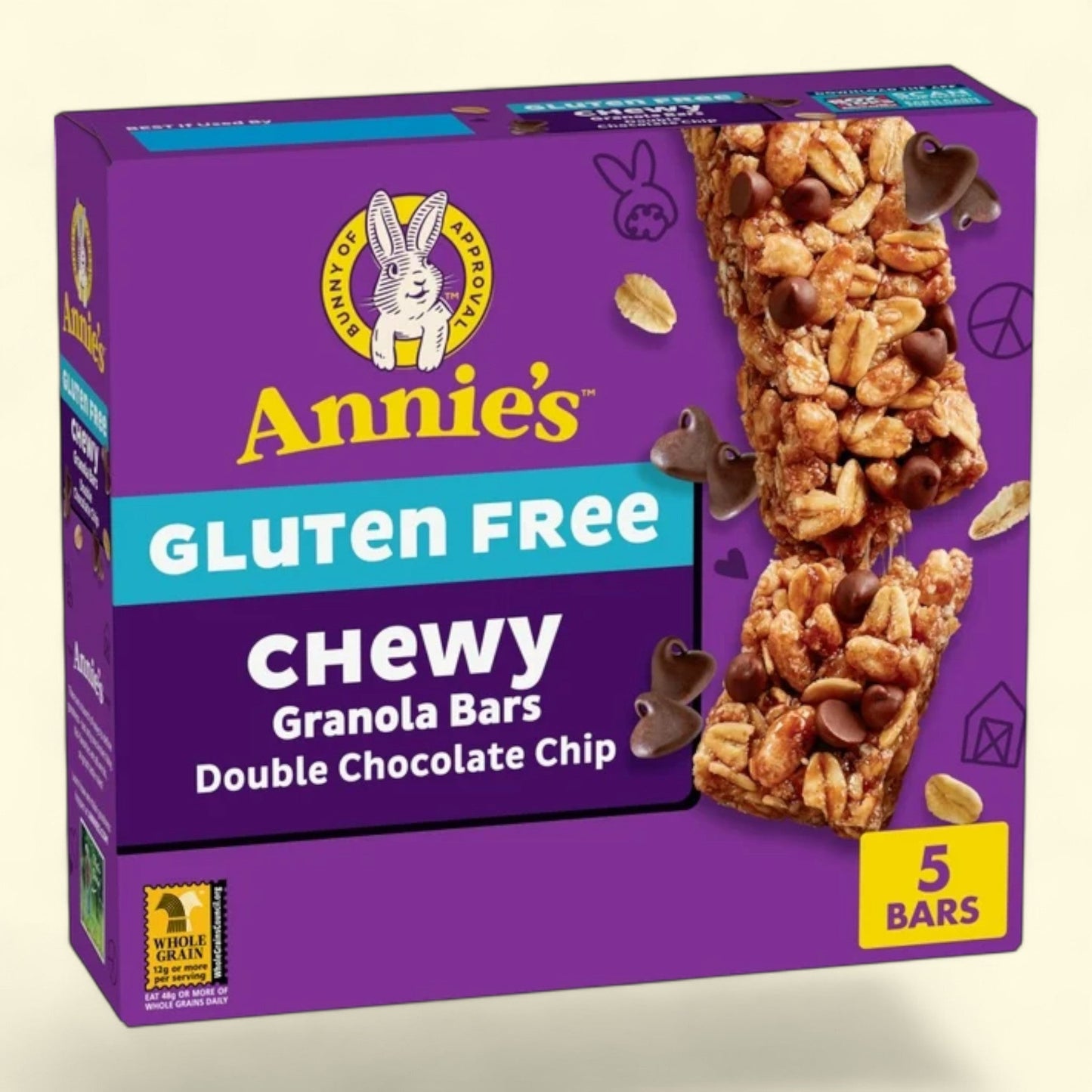 Annie's Chewy Granola Bars, Double Chocolate Chip, 4.9 oz