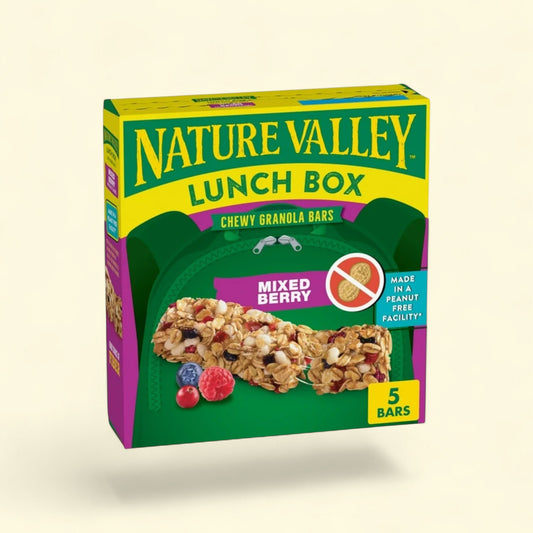 Nature Valley Chewy Granola Bars, Mixed Berry, 5 Bars, 4.6 oz — authentic US product shipped worldwide by Treatspree
