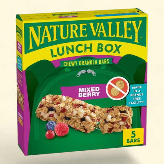 Nature Valley Chewy Granola Bars, Mixed Berry, 5 Bars, 4.6 oz