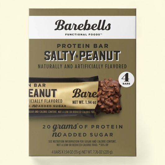 Barebells Protein Bars, Salty Peanut - 4 Count, 1.9oz Bars