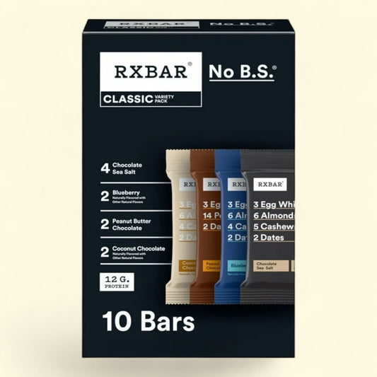 RXBAR Protein Bars, Variety Pack, 10 Count