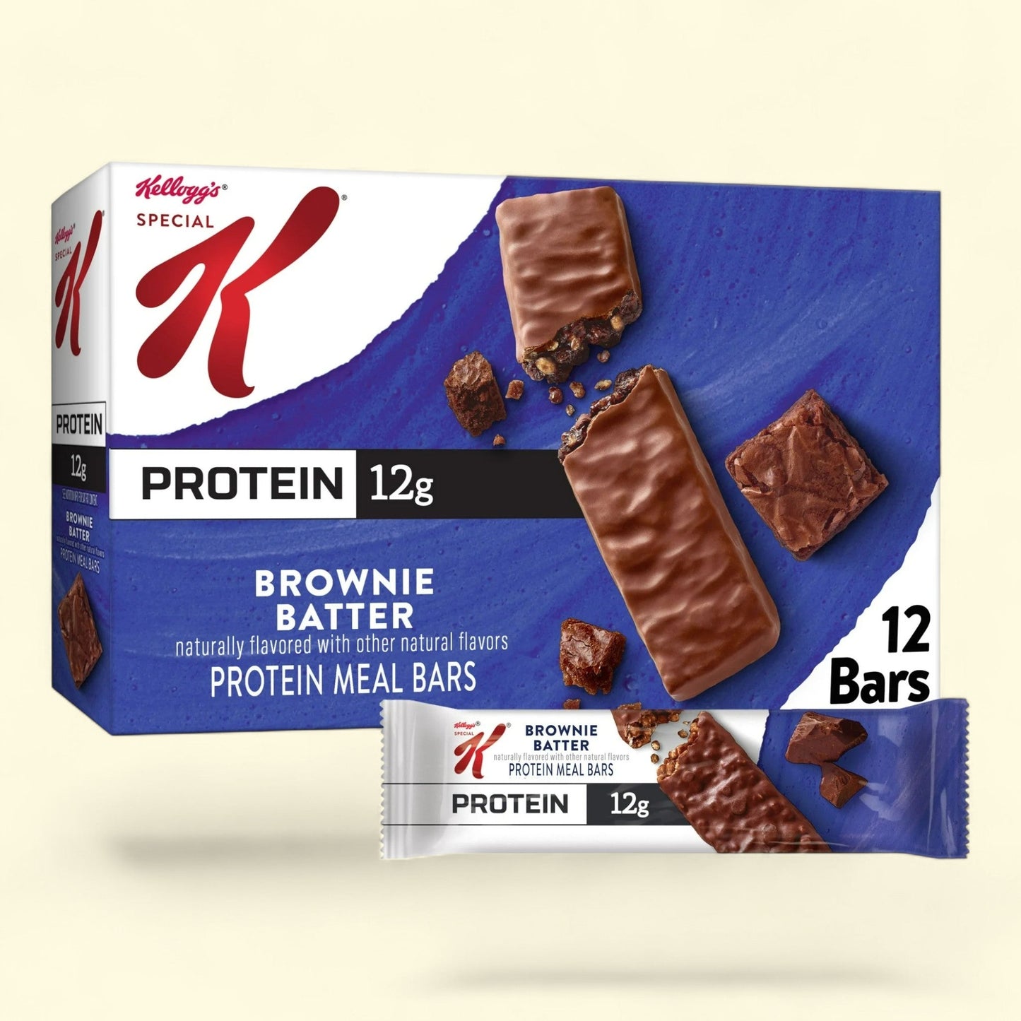 Special K Bar Chewy Protein Meal Bars, Brownie Batter, 19 oz, 12 Count
