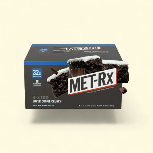 MET-Rx Big 100 Colossal Super Cookie Crunch Protein Bar, 32g Protei... — authentic US product shipped worldwide by Treatspree