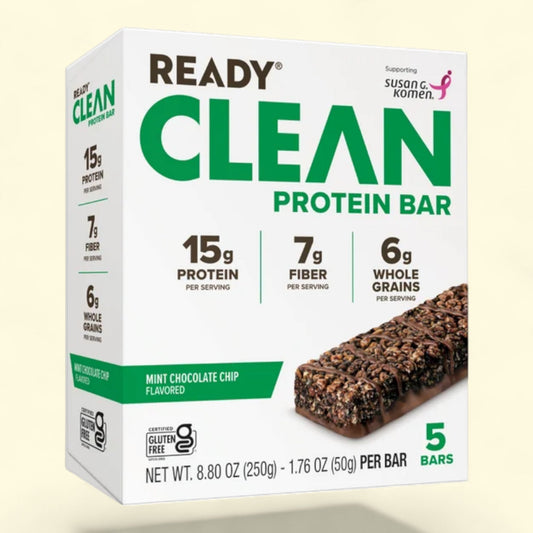 Ready Protein Bar, Mint Chocolate Chip 5 Count Bars
