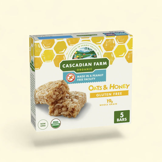 Cascadian Farm Granola Bar, Oats and Honey, 6 oz, 5 Bars — authentic US product shipped worldwide by Treatspree