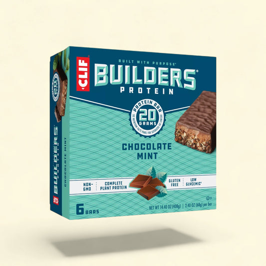 CLIF Bar Builder's Protein Bars, Chocolate Mint, 6ct — authentic US product shipped worldwide by Treatspree
