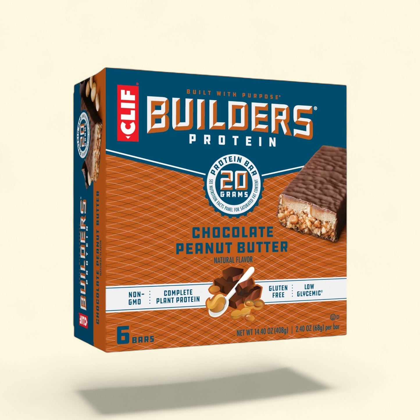 Clif Bar Builders Protein Bars, Chocolate Peanut Butter, 6ct — authentic US product shipped worldwide by Treatspree