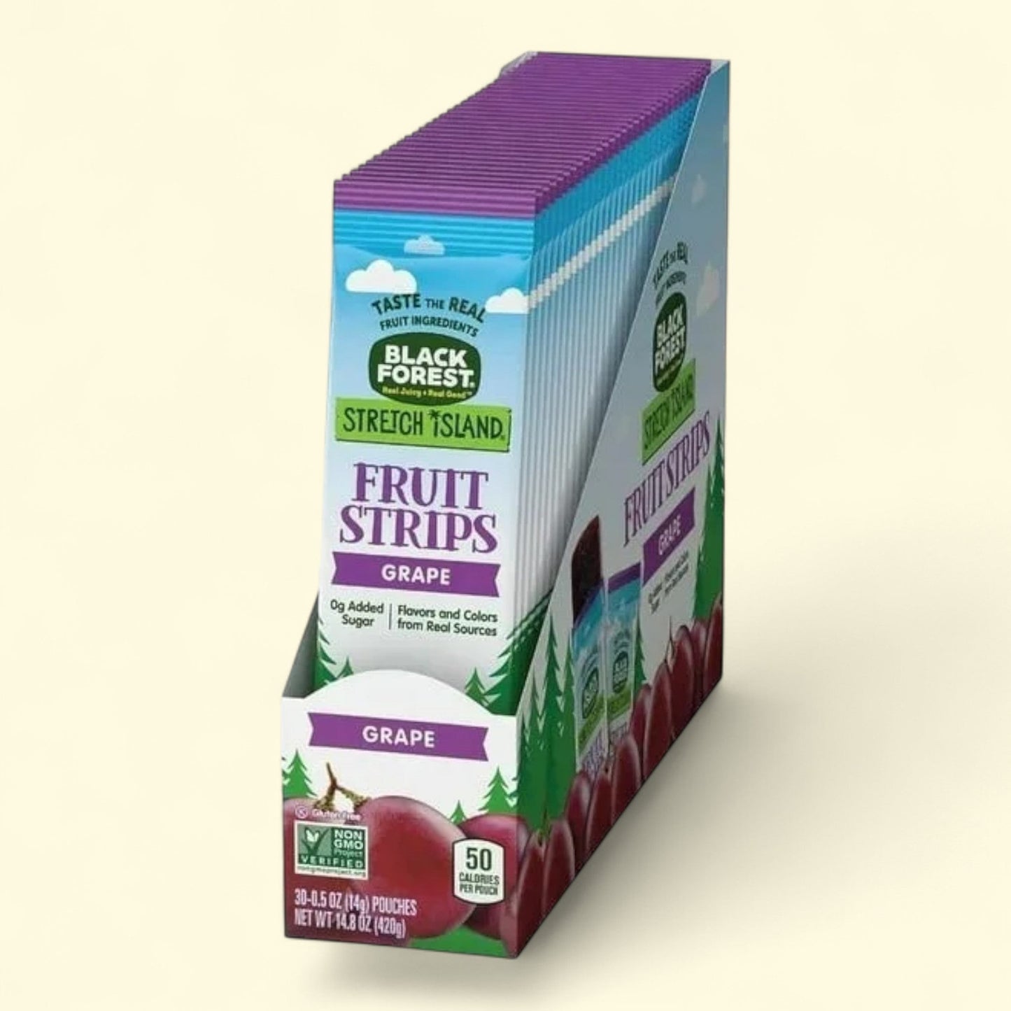 Snacks Black Forest Stretch Island aux fruits séchés, raisin, 14 g, paquet de 30