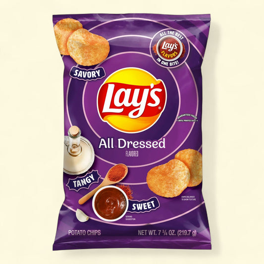 Lays All Dressed Potato Chips, 7.75 oz