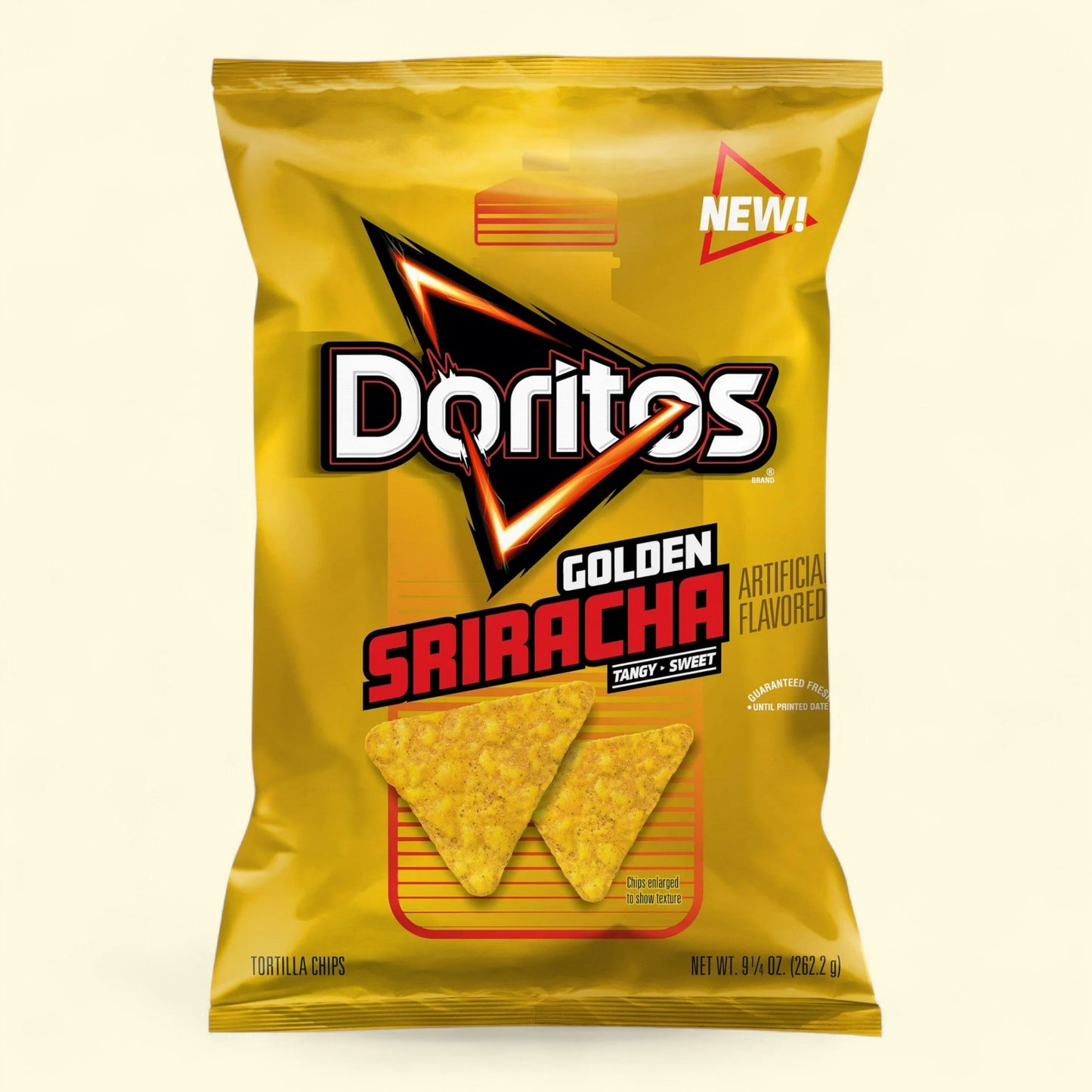 Doritos Golden Sriracha Tortilla Chips, 9.25 Ounce Bag