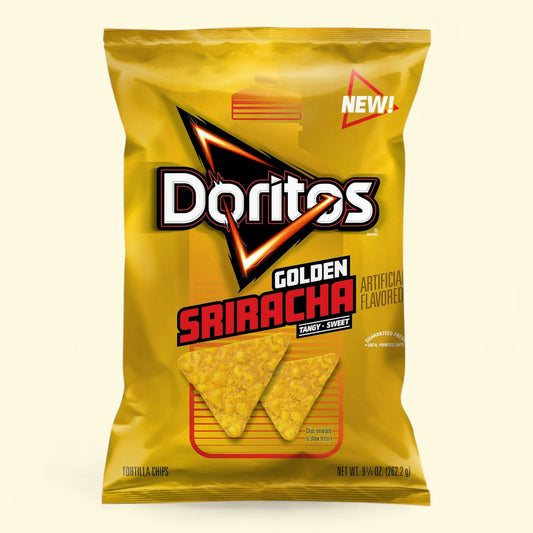 Doritos Golden Sriracha Tortilla Chips, 9.25 Ounce Bag