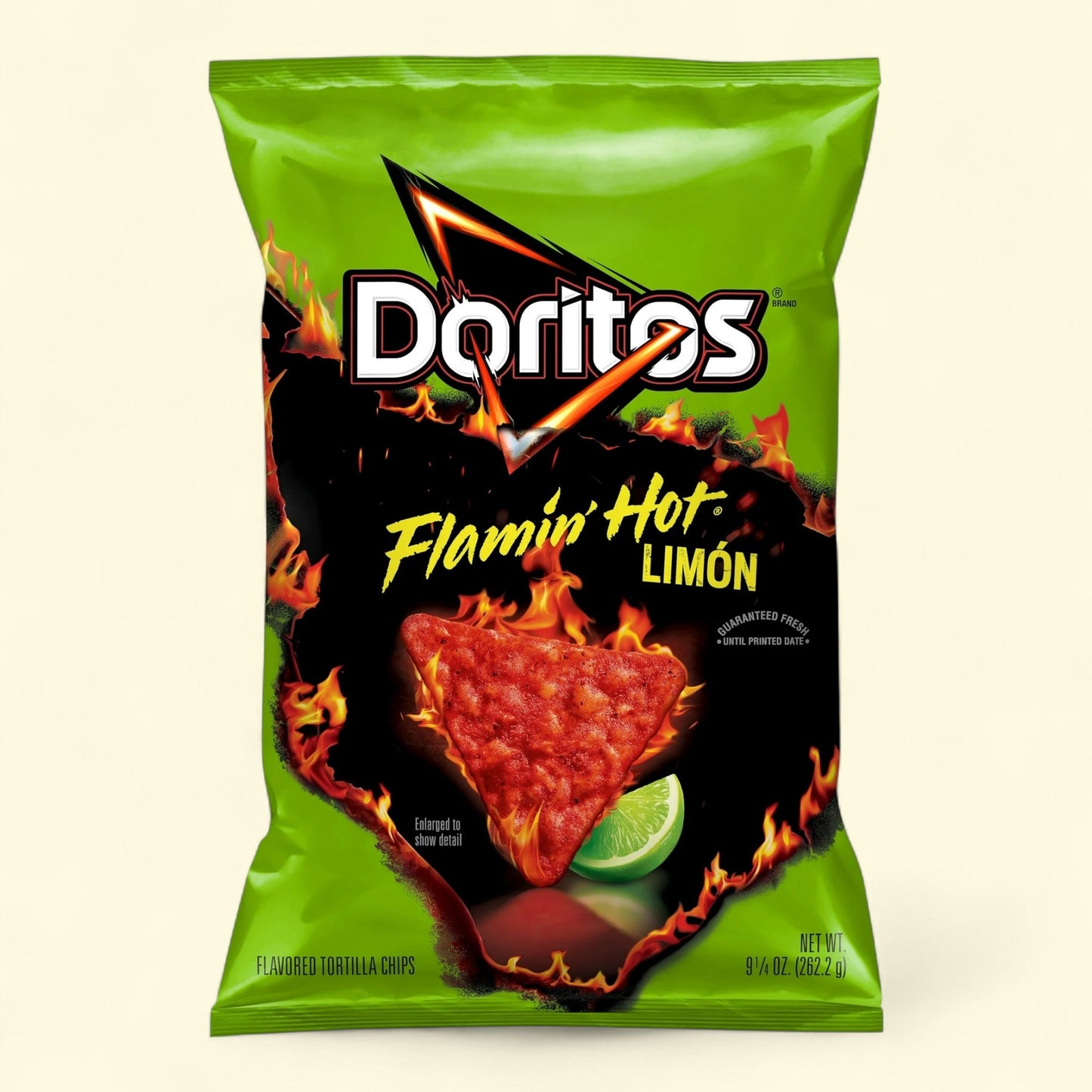 Doritos Flamin' Hot Limon Flavored Tortilla Chips, 9.25 oz.