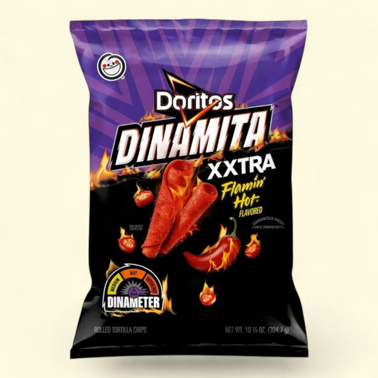 Doritos Dinamita Rolled Tortilla Chips XXTRA Flamin’ Hot Flavored, 10.75 oz.