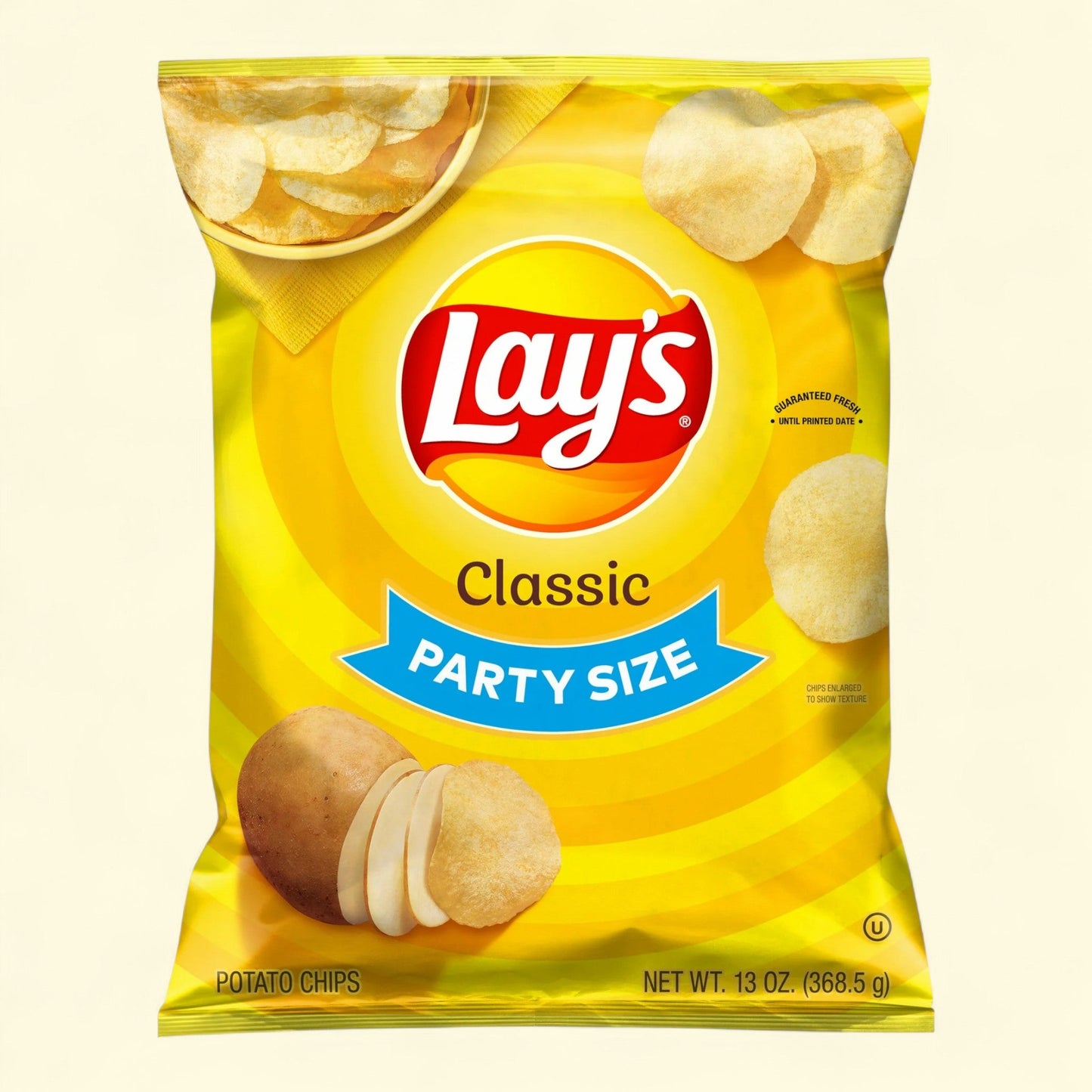 Lay's Classic Potato Chips, Party Size, 13 oz.