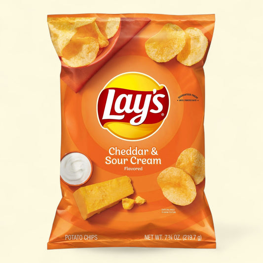 Lay's Potato Chips, Cheddar & Sour Cream, 7.75 oz