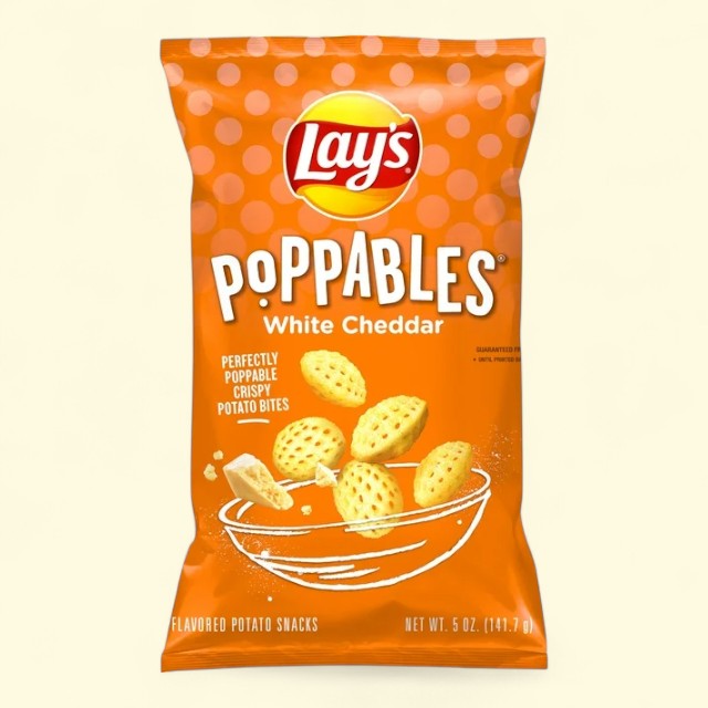 Lay's Poppables White Cheddar Potato Chips, 5 oz