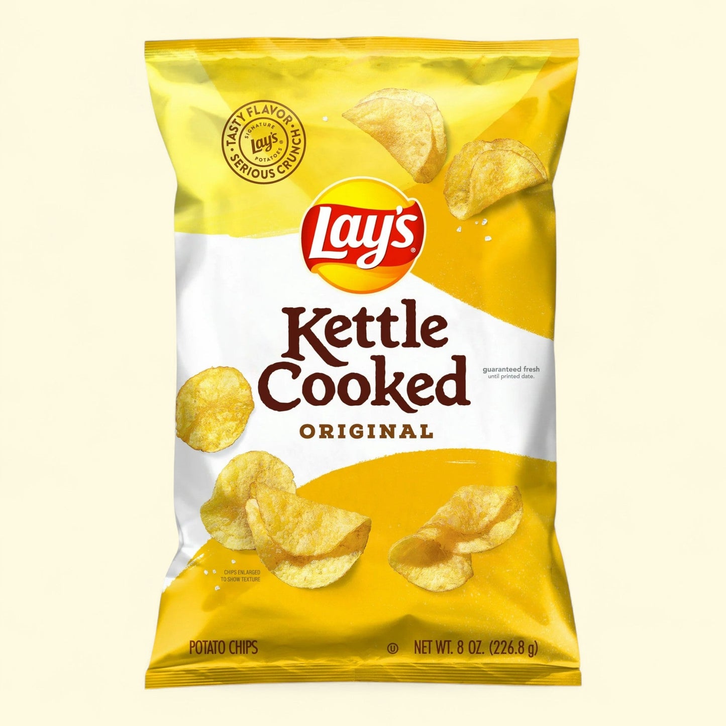 Lay's Kettle Cooked Original Potato Chips, 8 oz