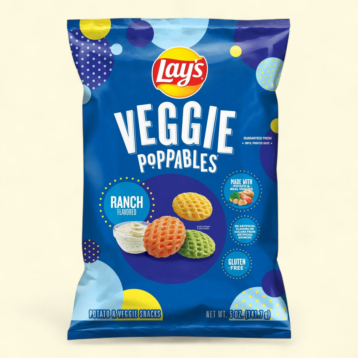 Lay Poppables Ranch Lay's Veggie Poppables Ranch Flavored, 5 oz Bag | Treatspree
