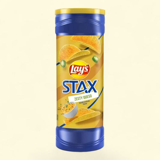 Lays Stax Potato Chips, Zesty Queso, 5.5 oz
