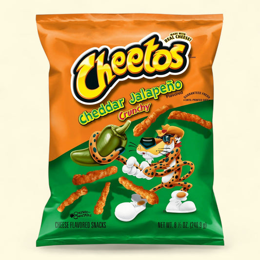 Cheetos Crunchy Cheddar Jalapeno Cheese Puff Chips, 8.5oz