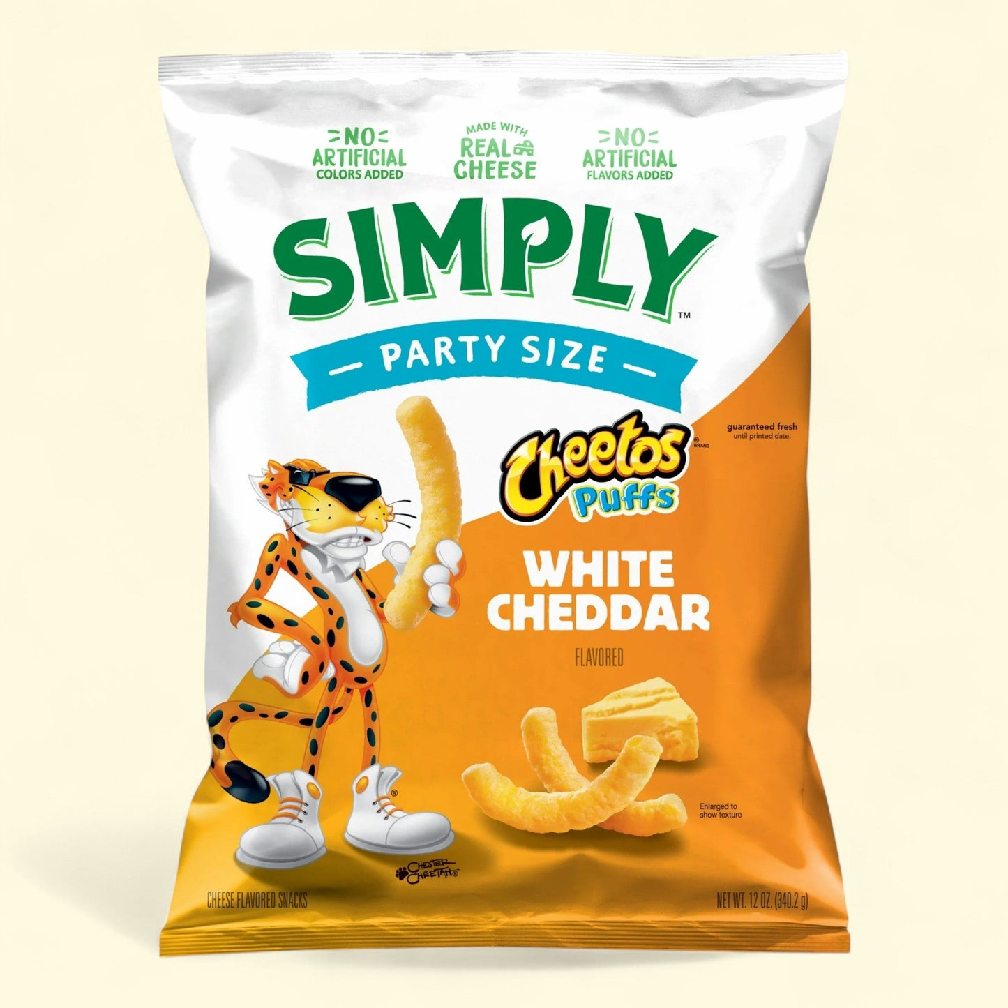Cheetos White Cheddar Puffs, Party Size, 12 oz