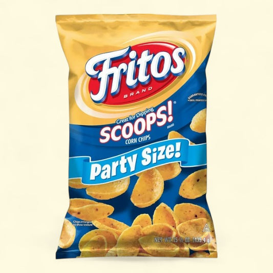 Fritos Scoops! Corn Snacks, Party Size, 15.5 Ounce