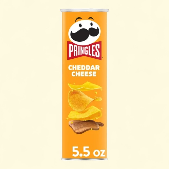 Pringles Cheddar Cheese Potato Crisps, 5.5 oz Canister
