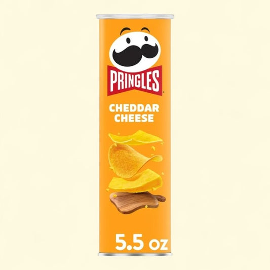 Pringles Cheddar Cheese Potato Crisps, 5.5 oz Canister