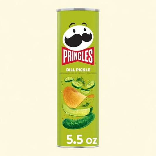 Pringles Dill Pickle Potato Crisps Chips, 5.5 oz Canister