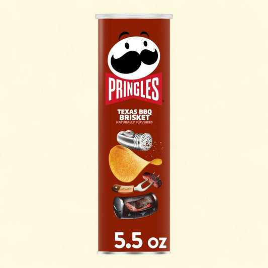 Pringles BBQ Brisket Potato Chips, 5.5 oz