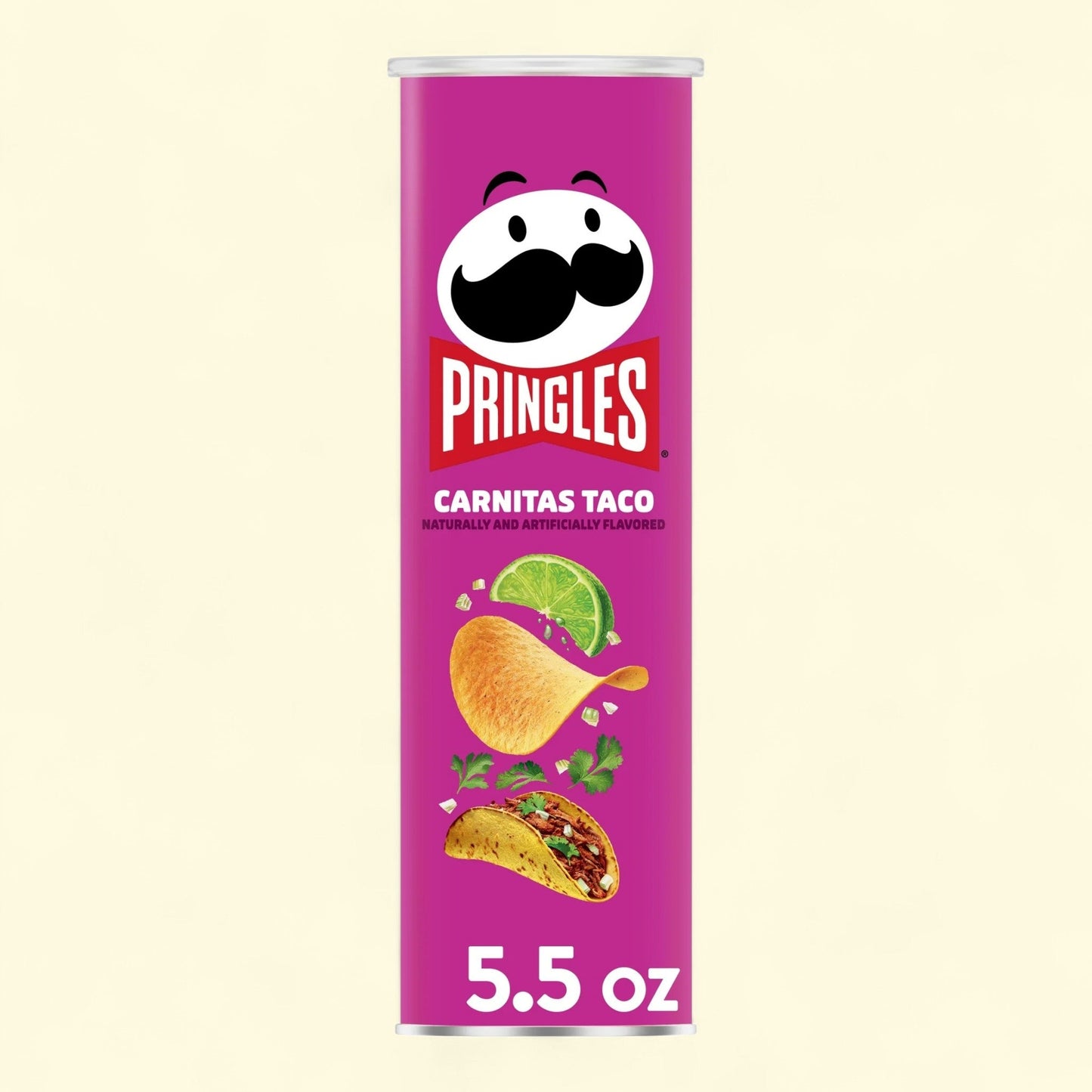 Pringles Carnitas Taco Potato Crisps Chips, 5.5 oz.