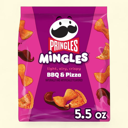 Pringles Mingles BBQ and Pizza Puffed Snacks, 5.5 oz