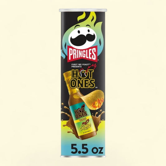 Pringles Hot Ones Verde Potato Crisps Chips, 5.5 oz.
