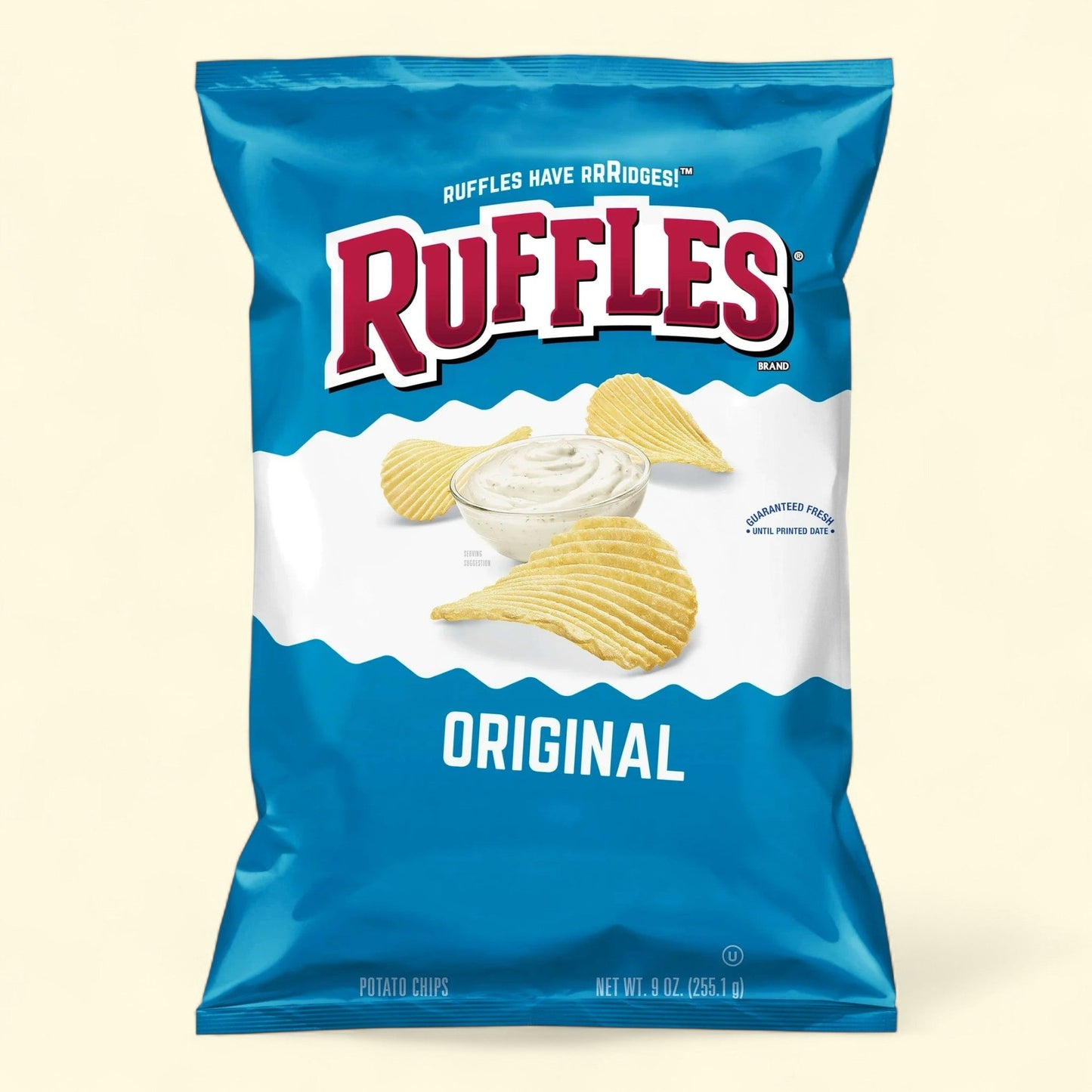 Ruffles Potato Chips, Original, 9 Oz