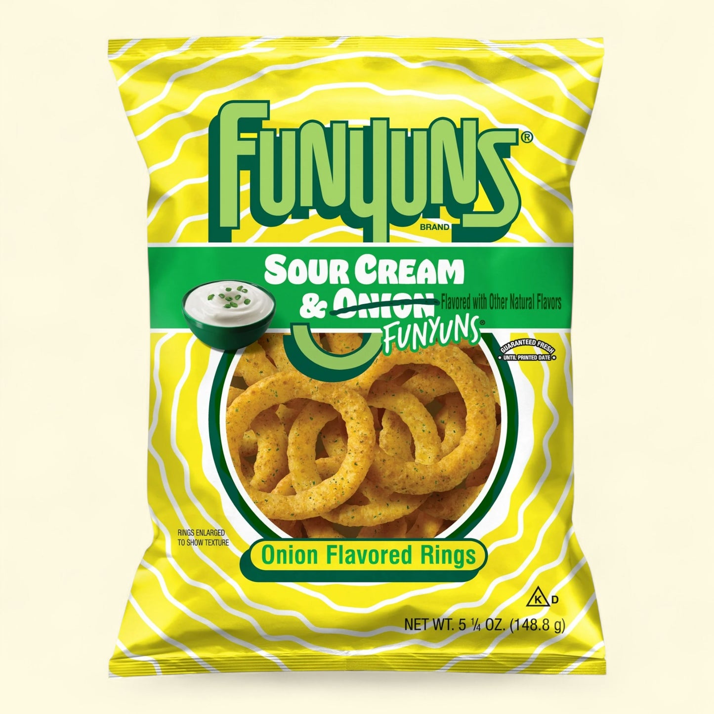 Funyuns Sour Cream and Onion Rings, 5.25 oz