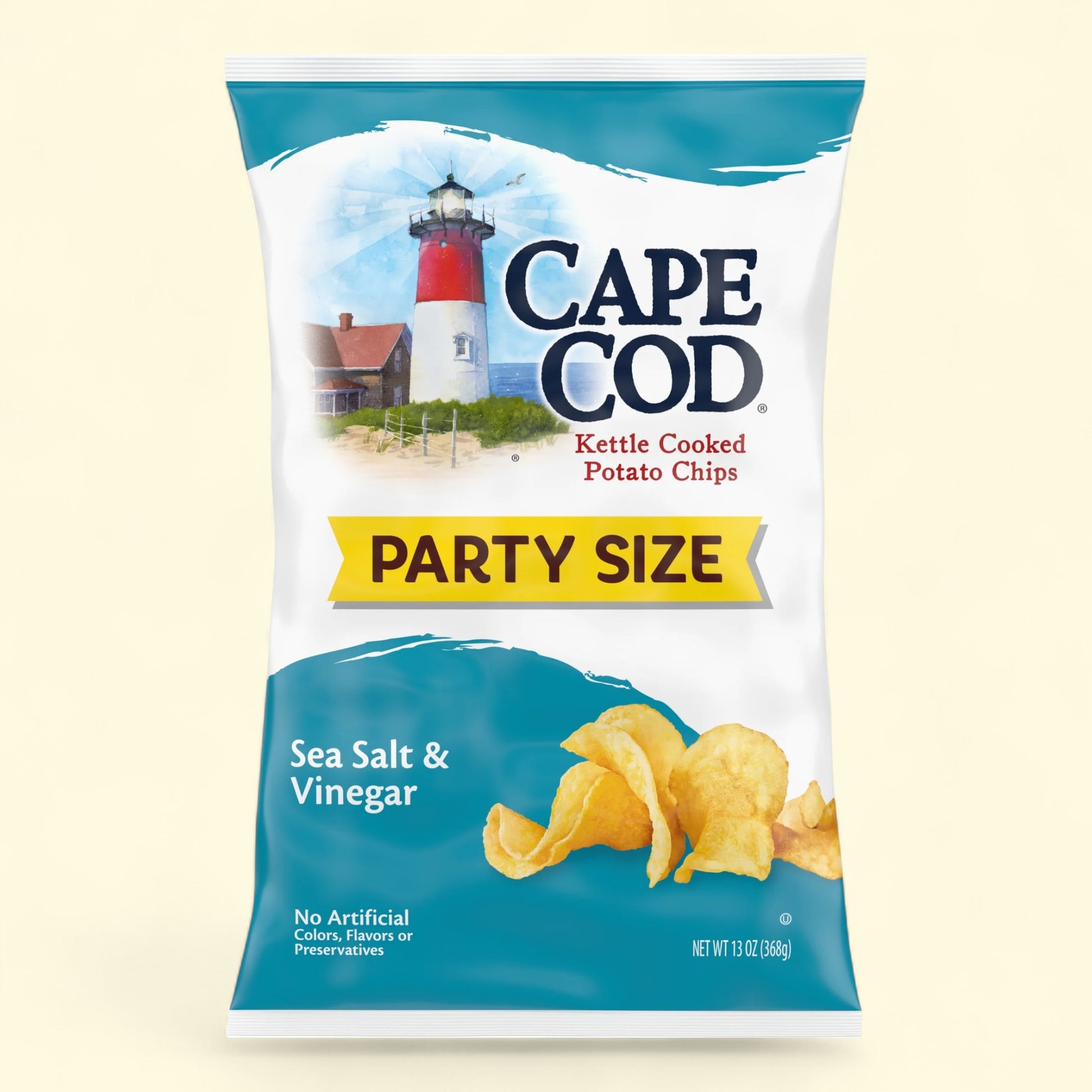 Cape Cod Potato Chips, Sea Salt & Vinegar Kettle Chips, 13 oz