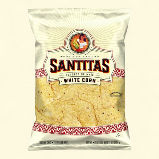 Chips de tortilla au maïs blanc Santitas, 312 g