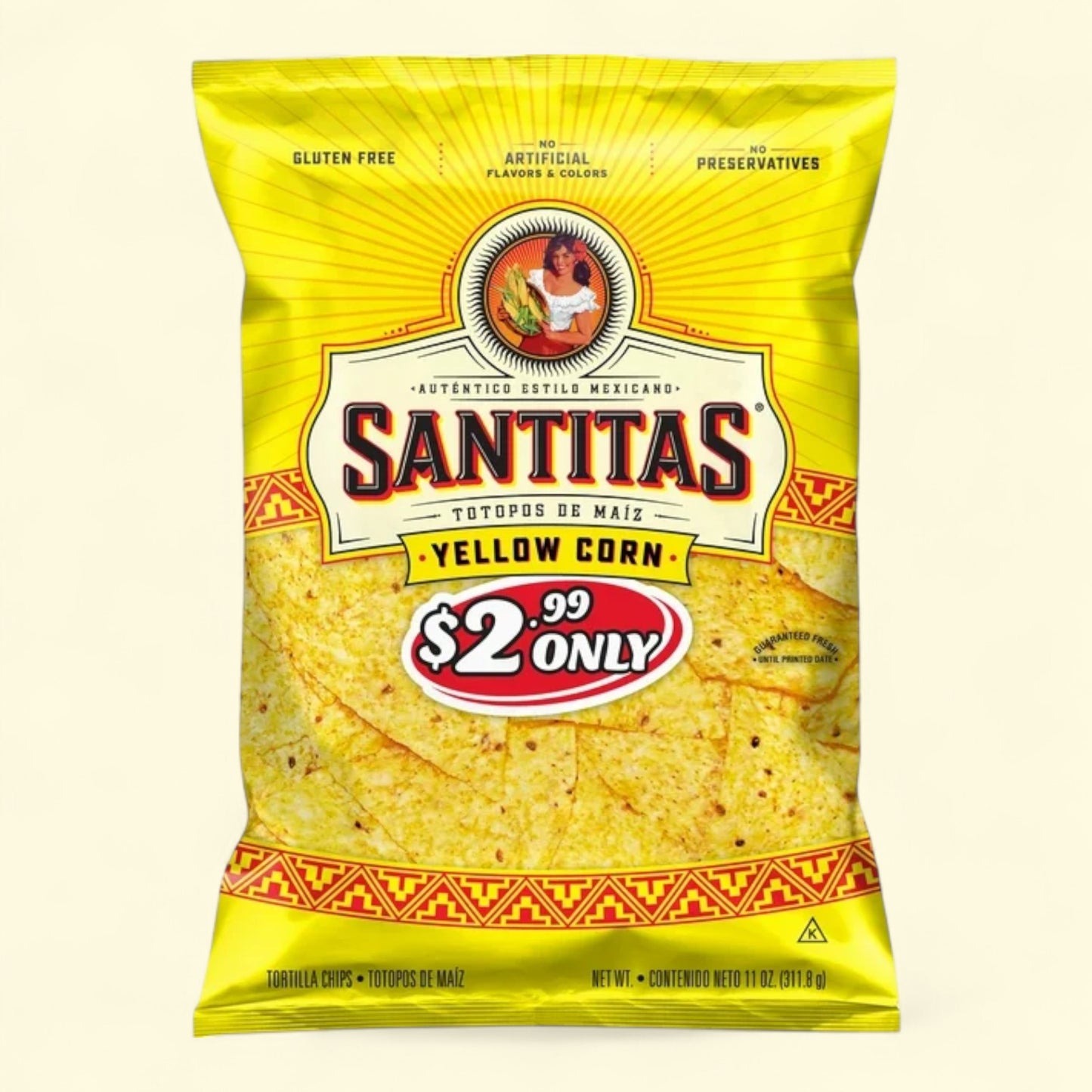 Chips de tortilla Santitas, 312 g