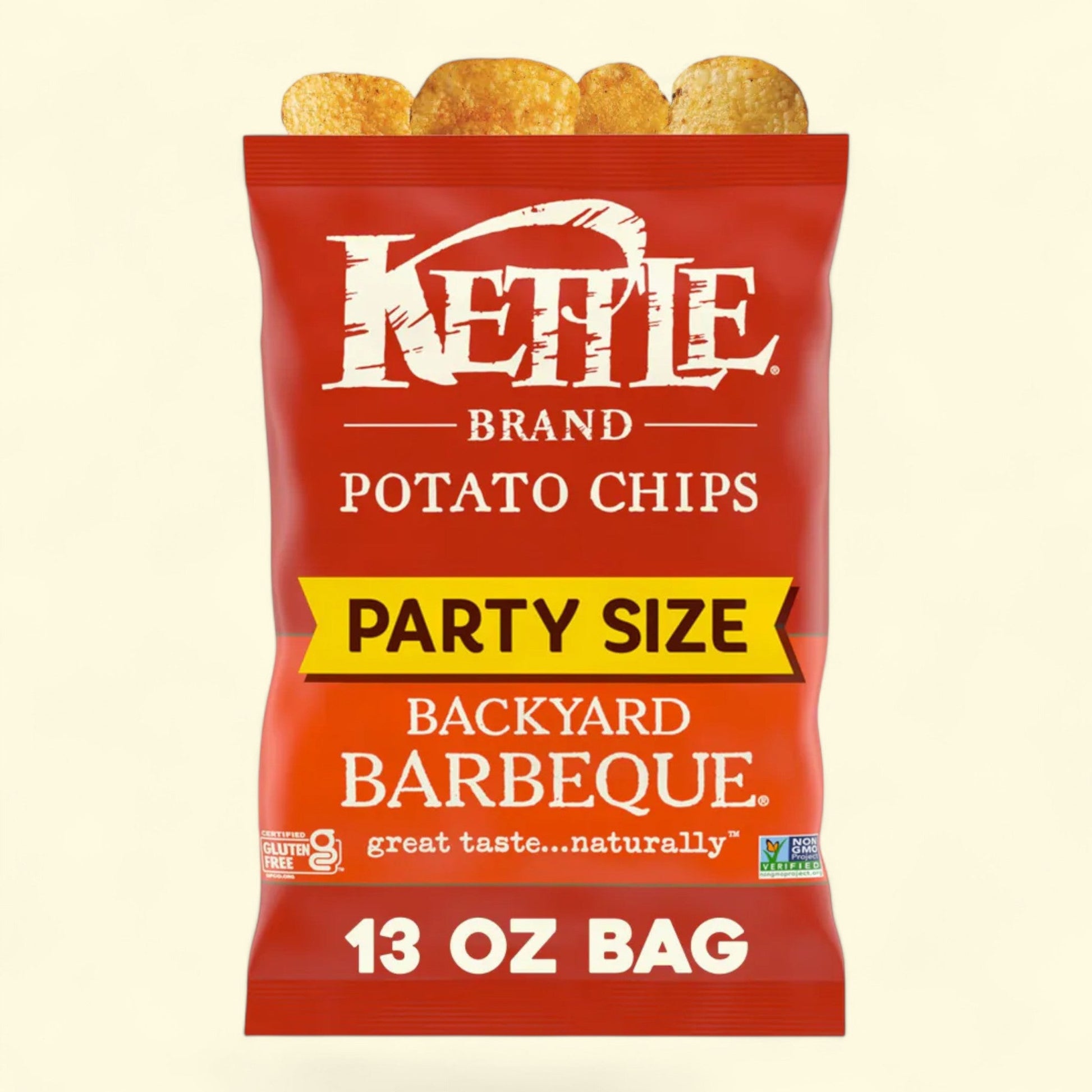 Kettle Brand Potato Chips Backyard Barbeque Party Size, 13 oz — authentic US product shipped worldwide by Treatspree