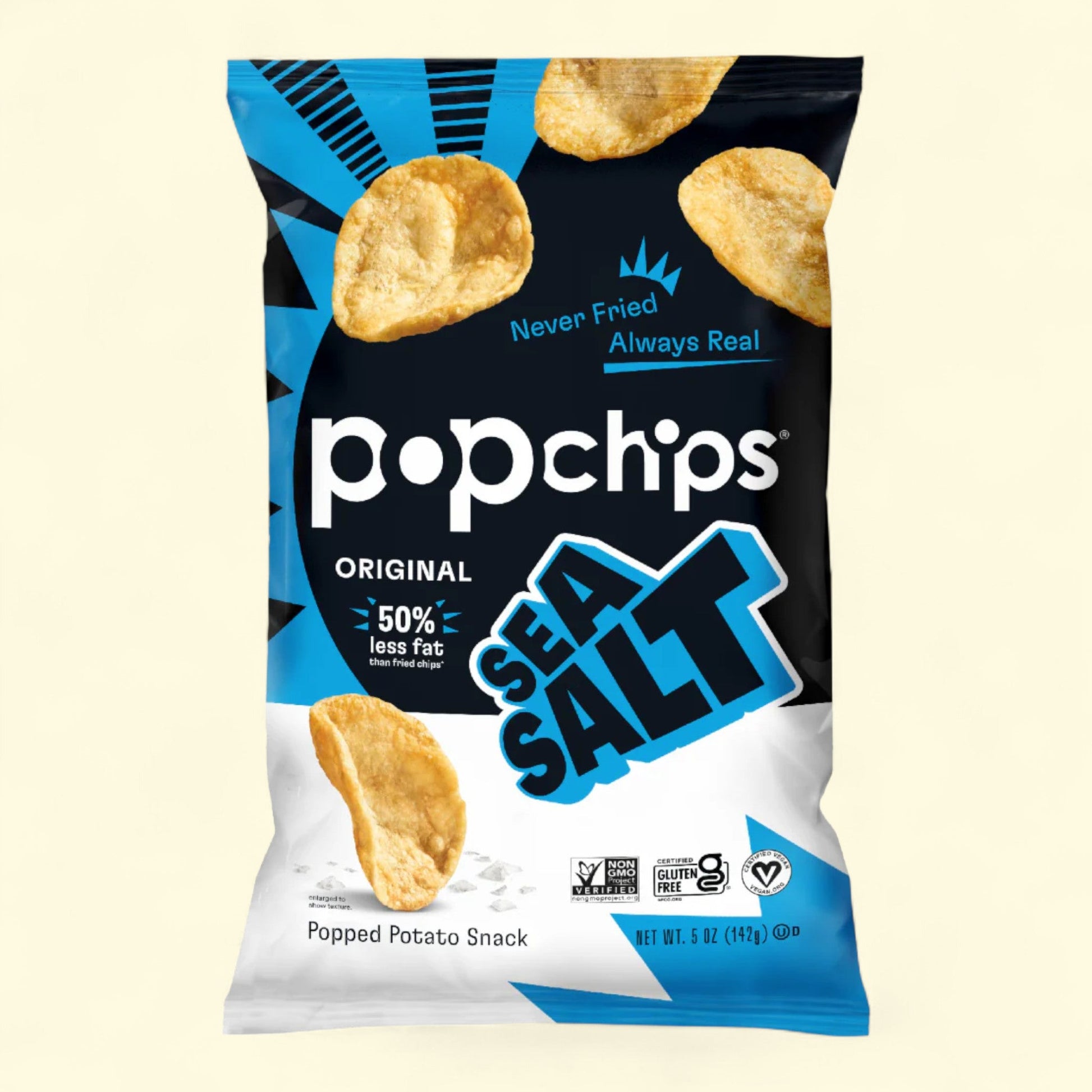 Popchips Sea Salt Potato Popped Chips, 5 oz