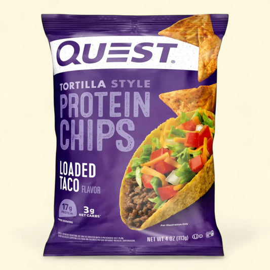 Quest Nutrition Loaded Taco Tortilla Style Protein Chips, 4 oz