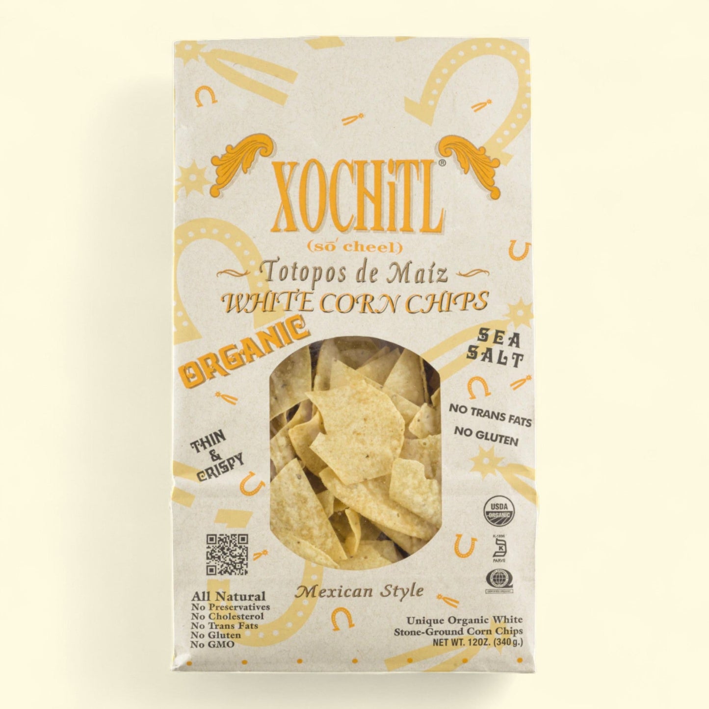 Xochitl Organic White Corn Chips, Regular, 12 oz — authentic US product shipped worldwide by Treatspree