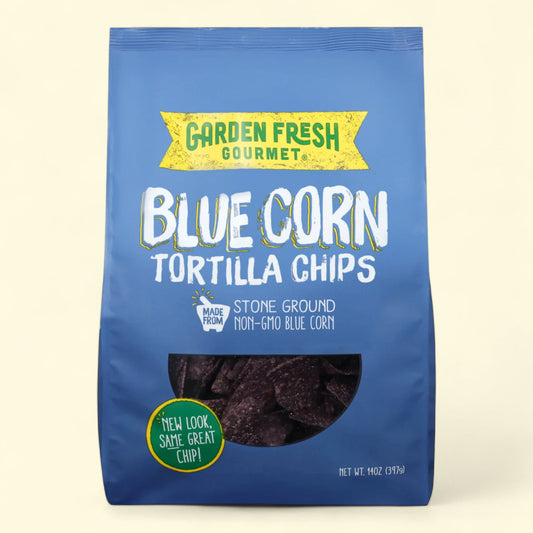 Chips de tortilla au maïs bleu Garden Fresh Gourmet, 400 g