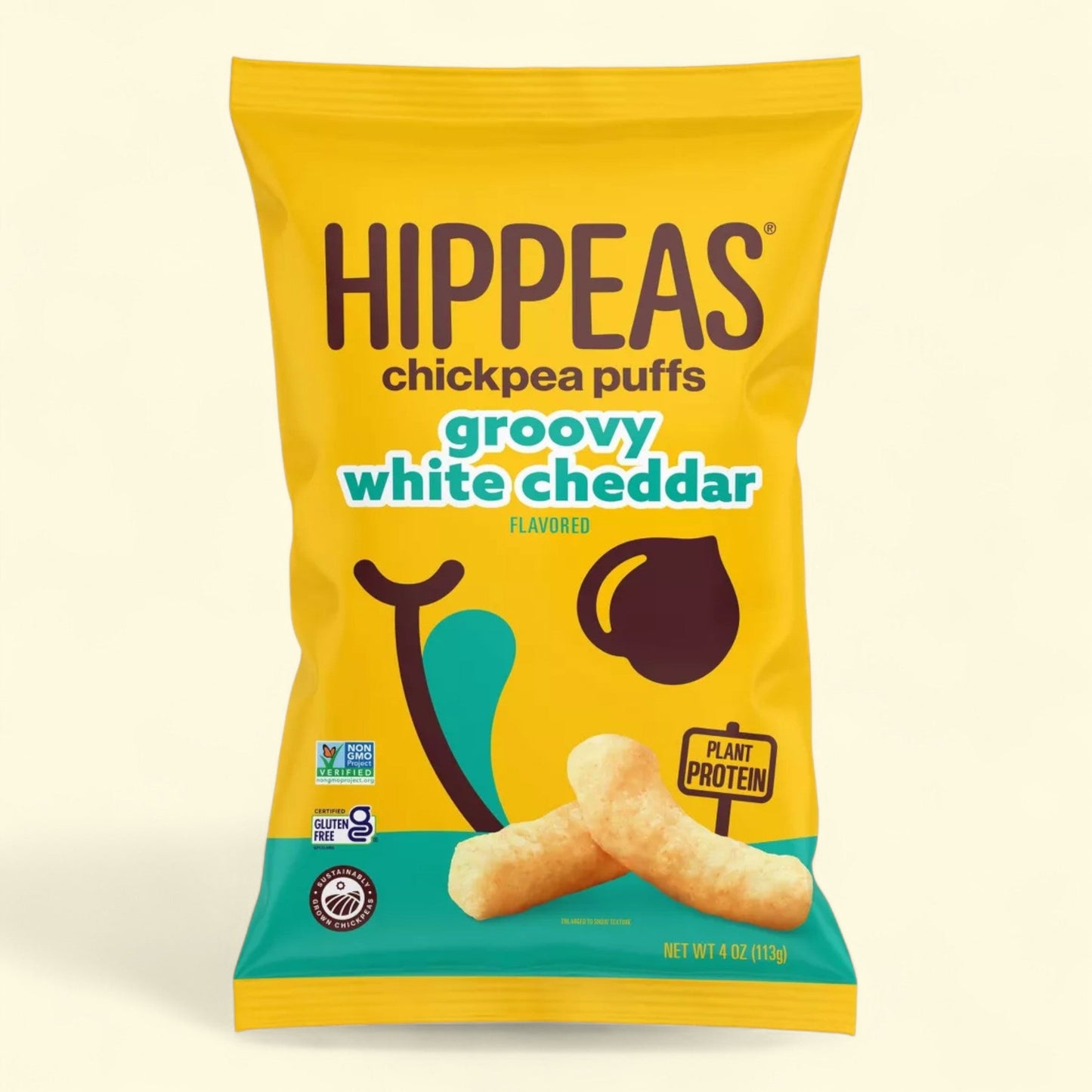 Hippeas White Cheddar, 4oz