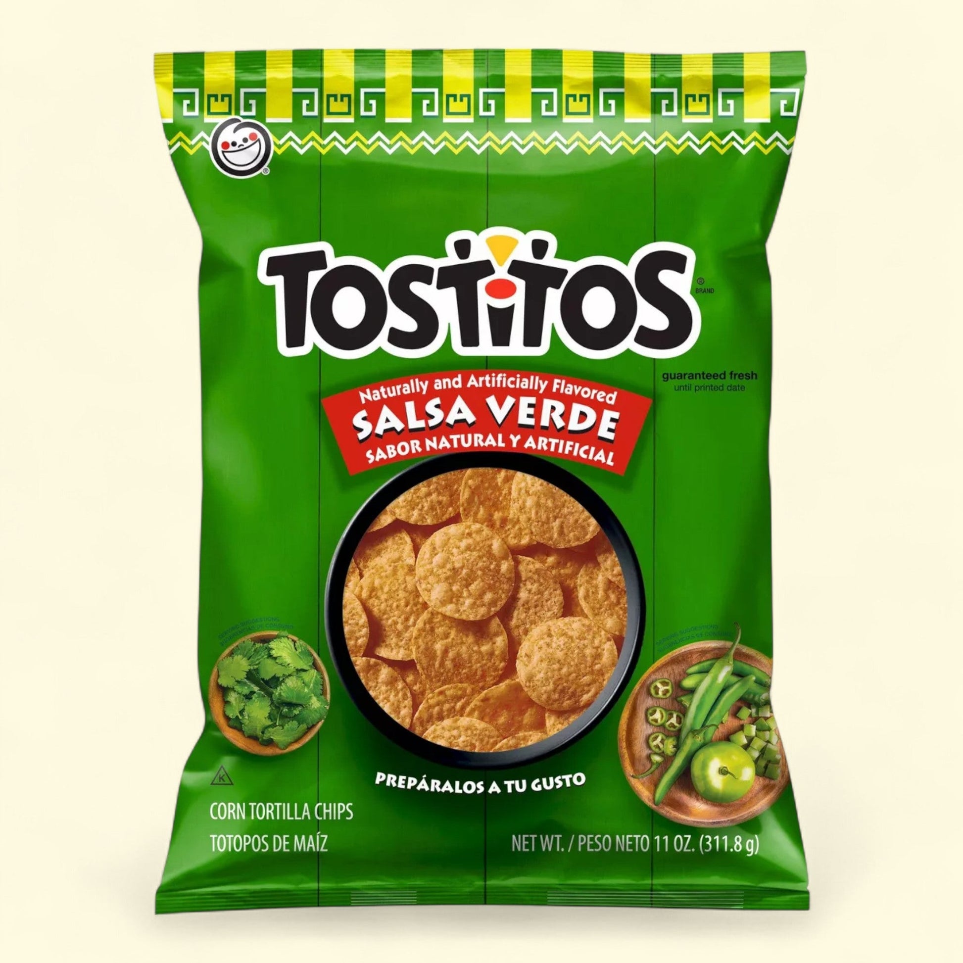 Tostitos Tortilla Chips, Salsa Verde, 11oz — authentic US product shipped worldwide by Treatspree